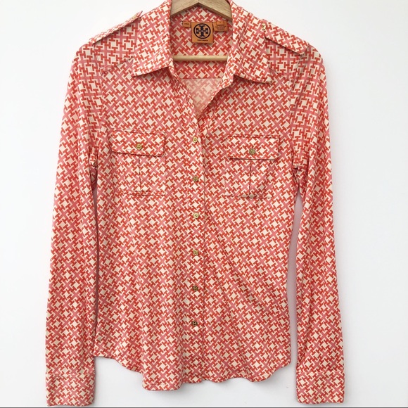 Tory Burch Tops - Tory Burch Silk Button Down Blouse
